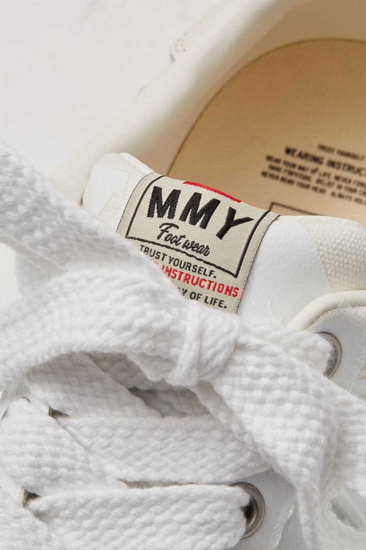 Erbie/Original Sole Torn Film Attached Canvas Low Top Sneaker - White