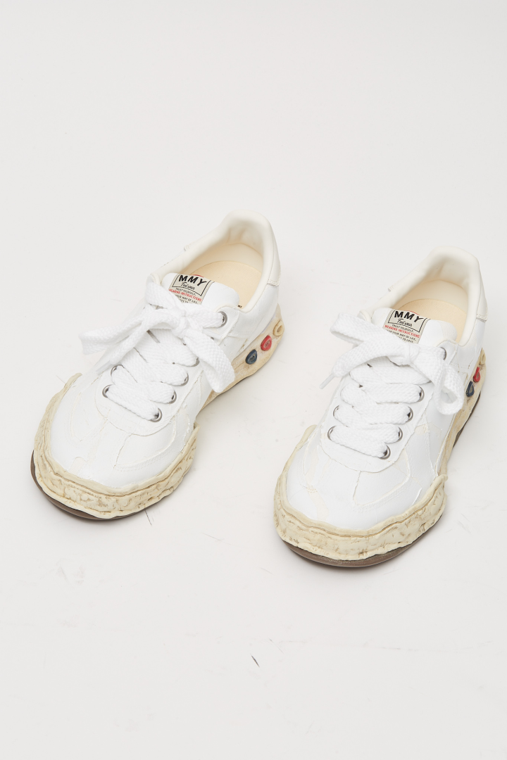 Erbie/Original Sole Torn Film Attached Canvas Low Top Sneaker - White