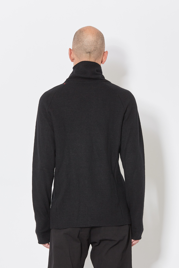 Turtleneck Raglan Long Sleeve Medium - Black