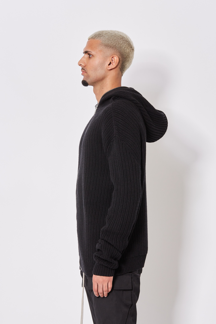 Zipped Hoodie - Black