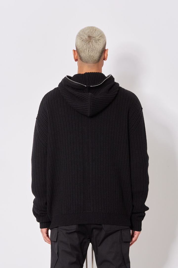 Zipped Hoodie - Black