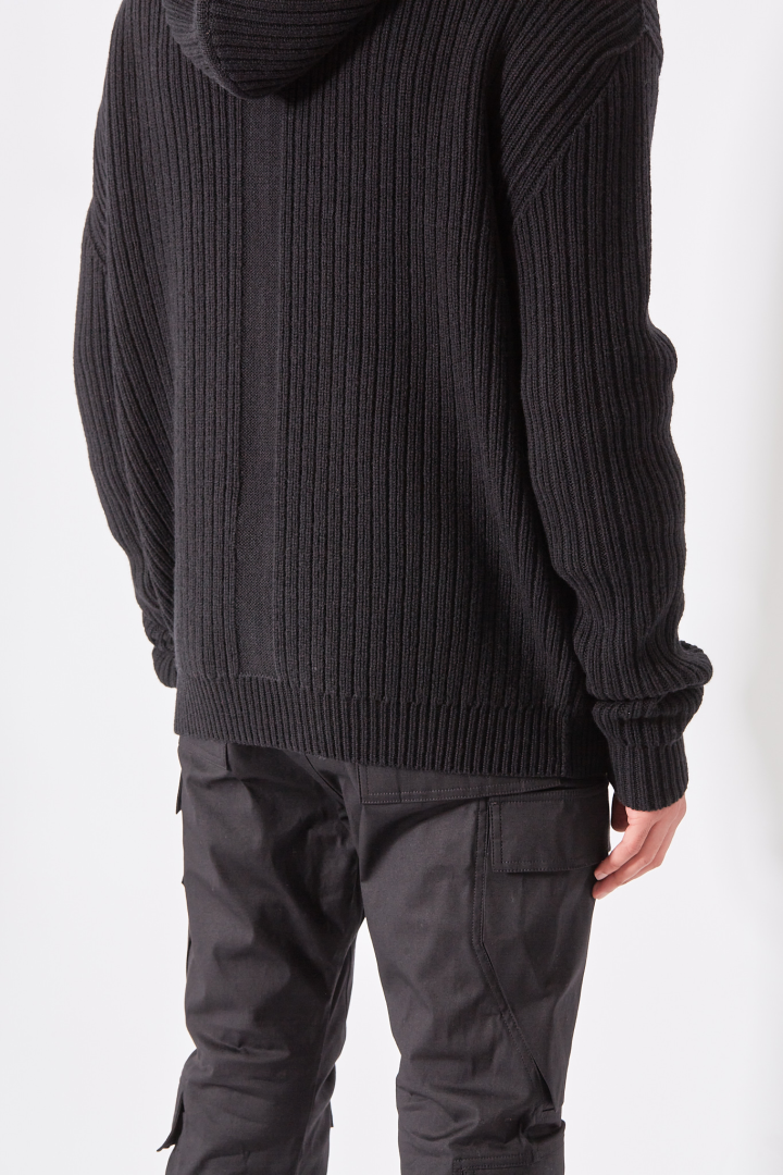 Zipped Hoodie - Black