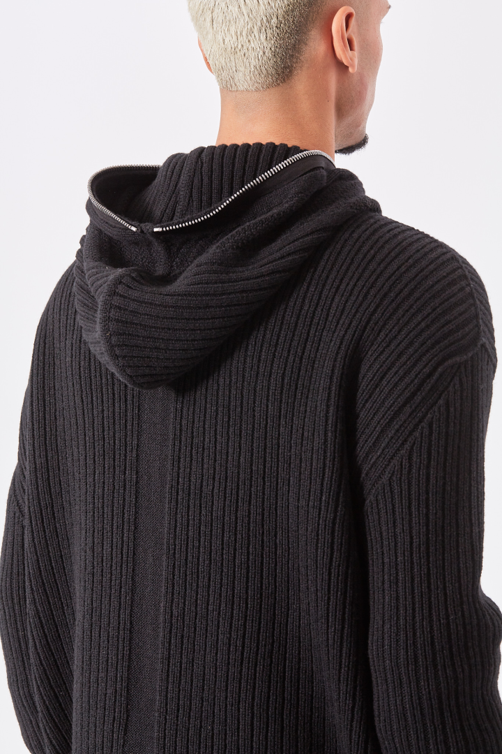 Zipped Hoodie - Black