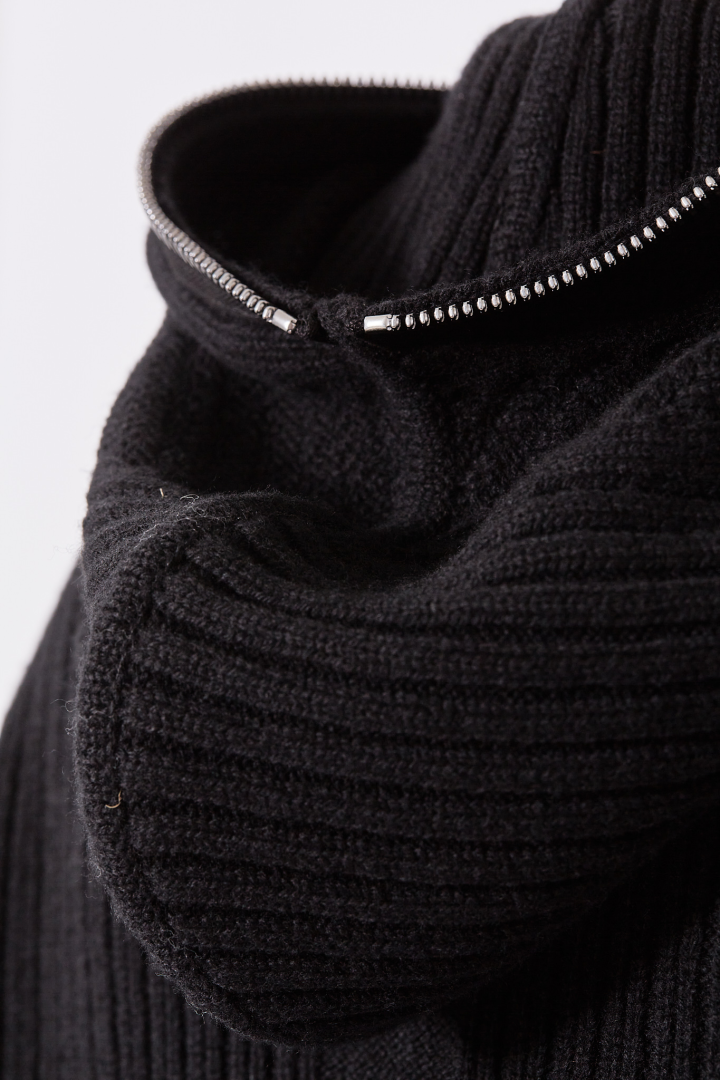 Zipped Hoodie - Black