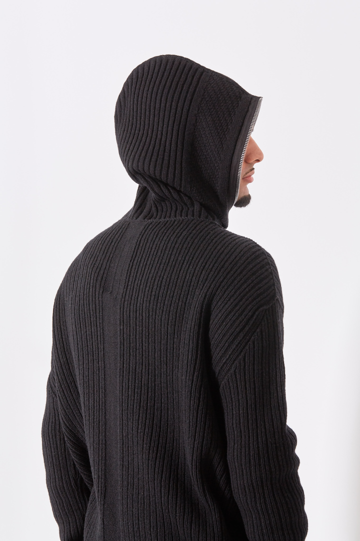 Zipped Hoodie - Black