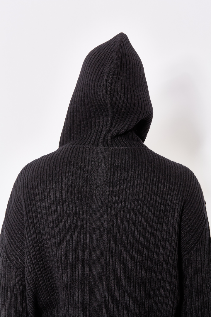 Zipped Hoodie - Black