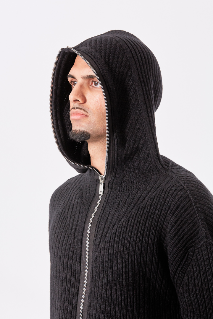 Zipped Hoodie - Black