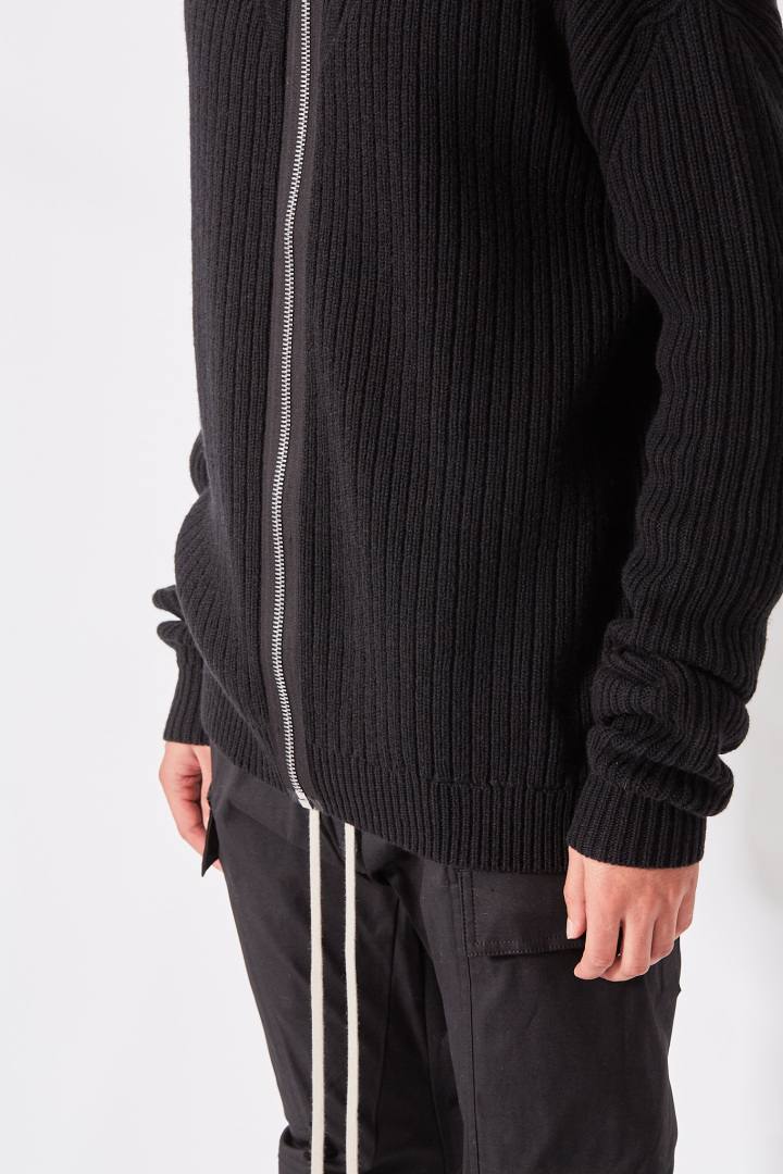 Zipped Hoodie - Black