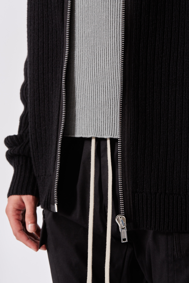 Zipped Hoodie - Black