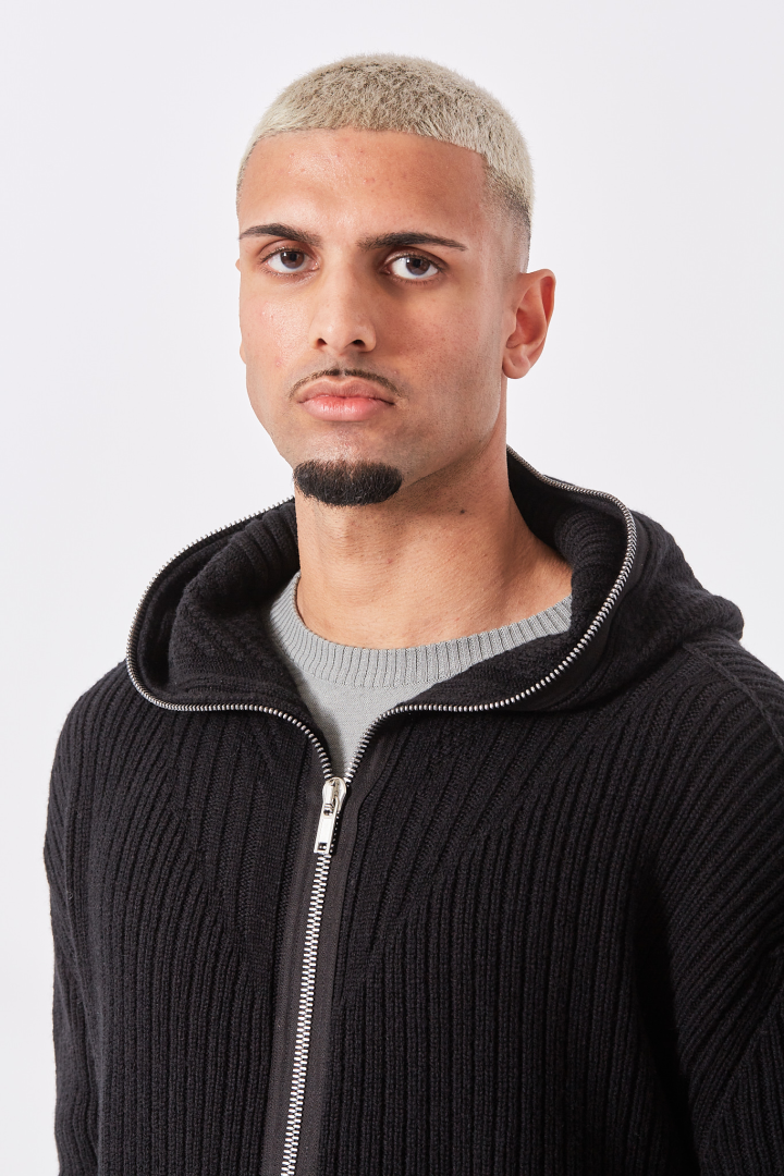Zipped Hoodie - Black