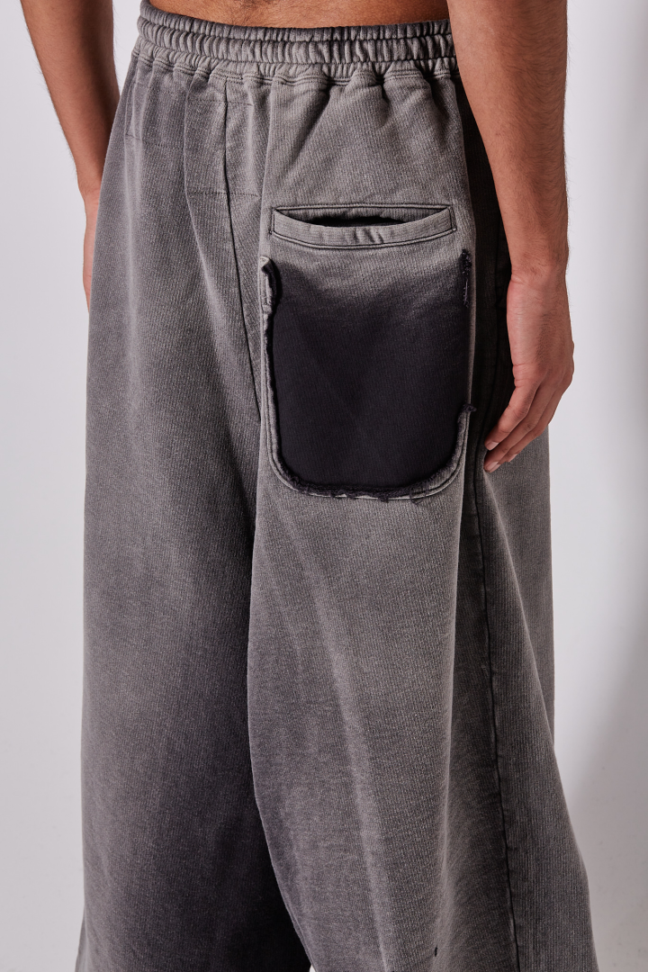 Sun Faded Pants - Black