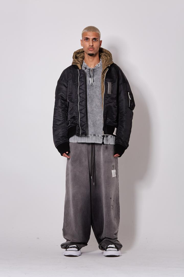 Sun Faded Pants - Black