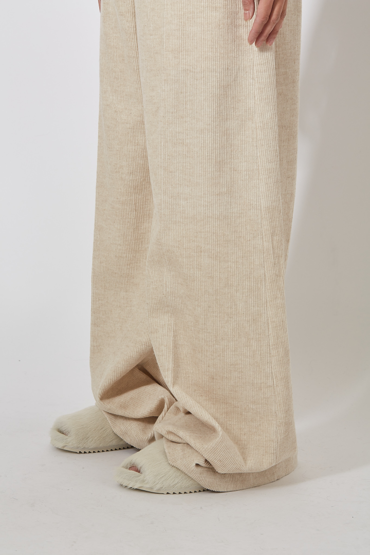 Tailored Wide Belas - Natural