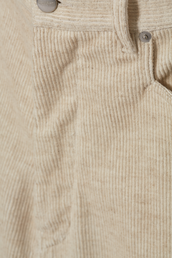 Long Slivered Skirt - Natural