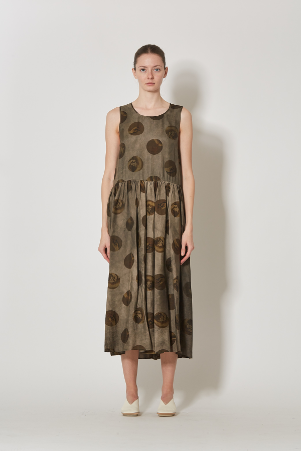 Ardal Dress - Grey/Brown