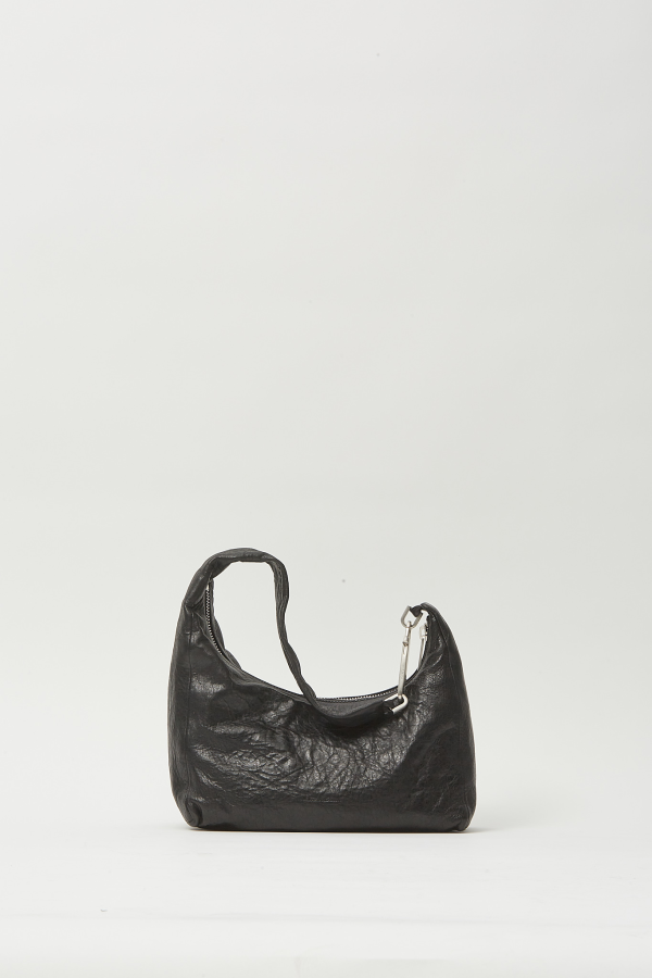 Leather Bag Small Gemini Bag - Black