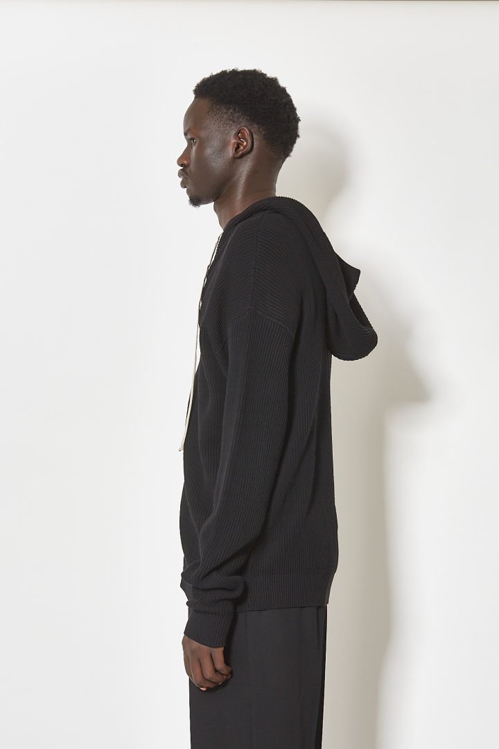 Jacket Zipped Hoodie - Black