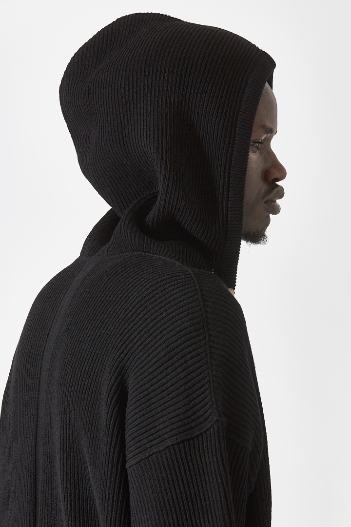 Jacket Zipped Hoodie - Black