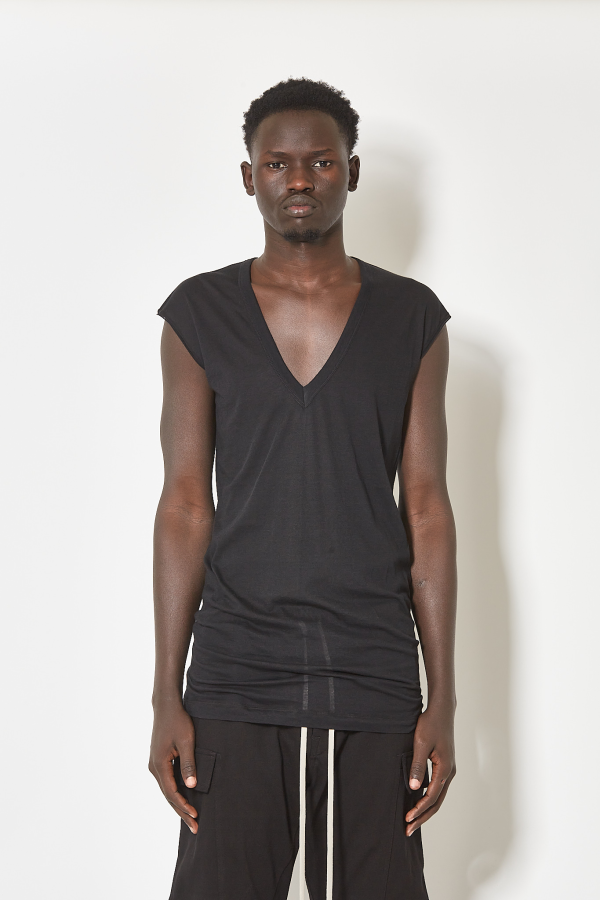 T-Shirt Deep V SL T - Black