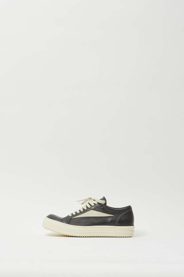 Leather Shoes Vintage Sneaks - Black/Milk/Milk
