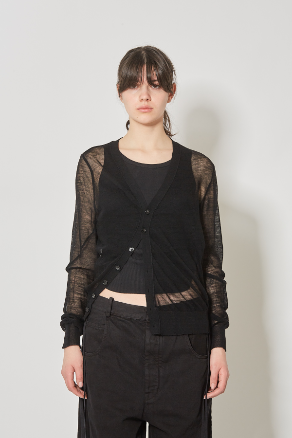 Josa Light Twisted Cardigan Ultralight - Black