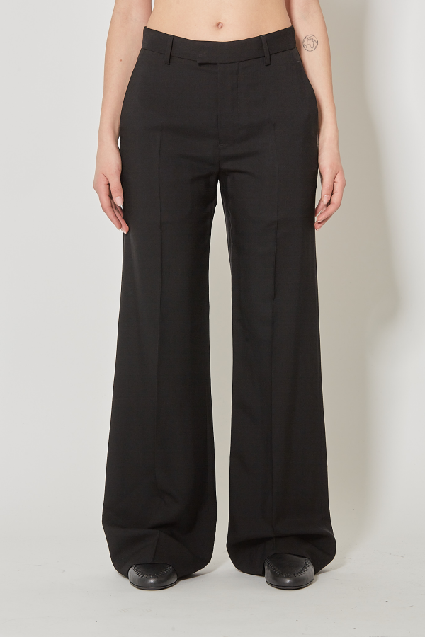 Maaike Flared Leg Comfort Trousers Visco - Black