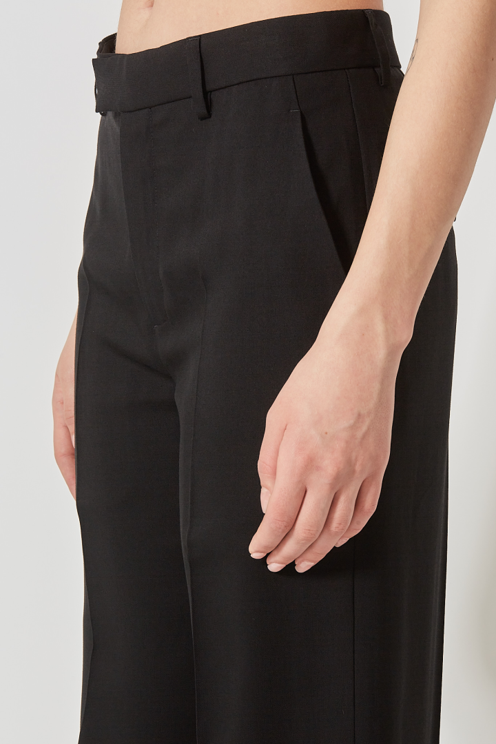 Maaike Flared Leg Comfort Trousers Visco - Black