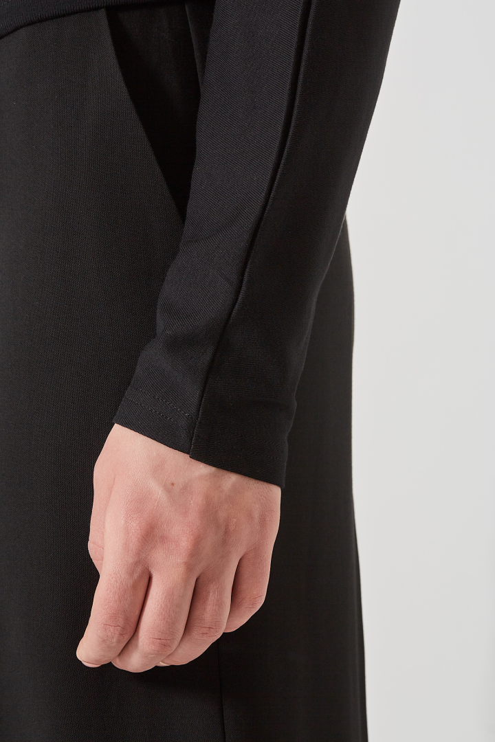 Roos Bias Cut Drop Shoulder Top Milner - Black