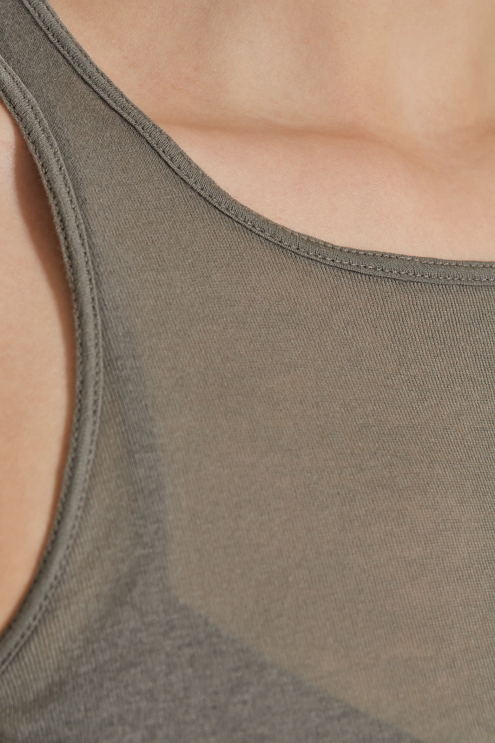 Top Basic Rib Tank - Euca