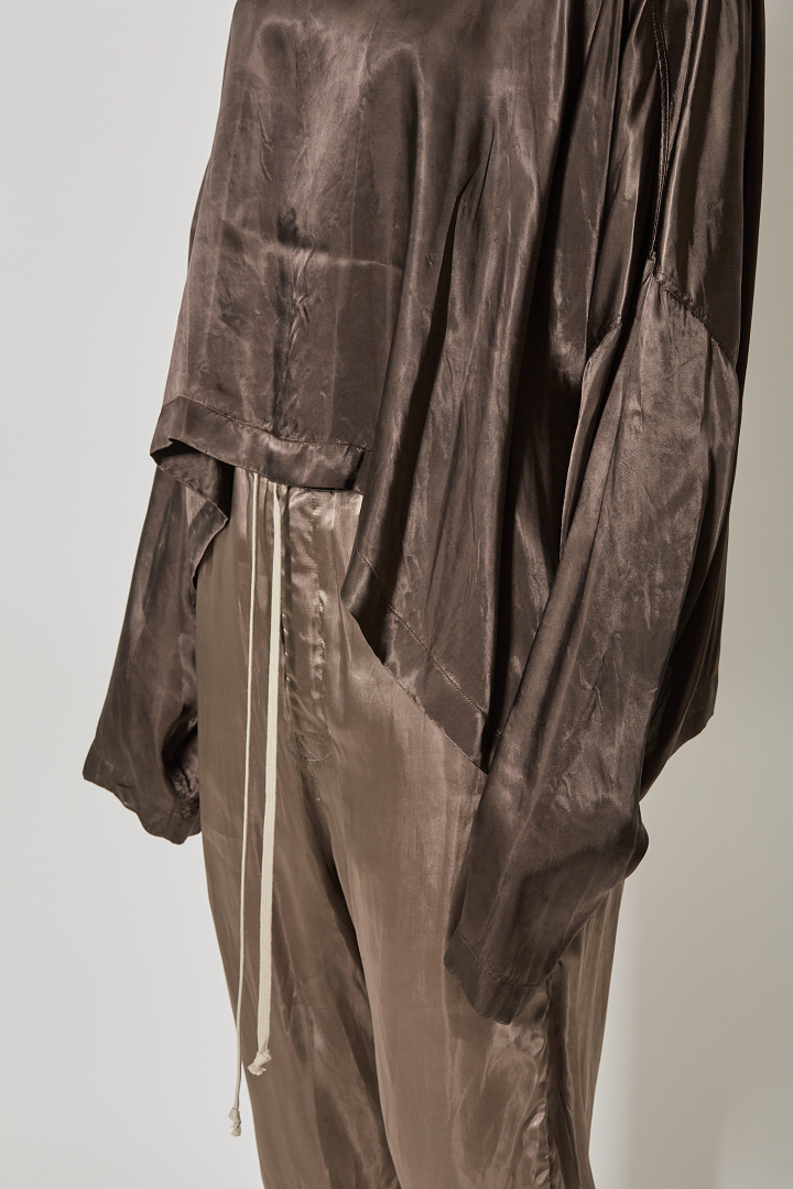 T-Shirt Jumbo Tabard Cropped Top - Dark Dust