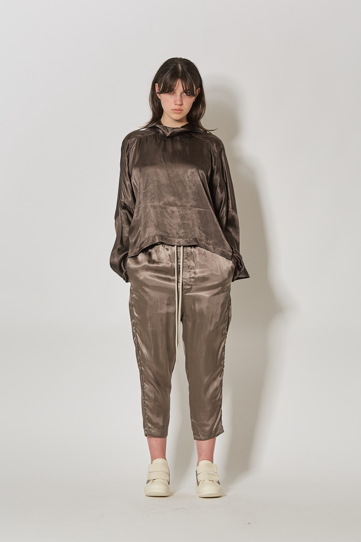 T-Shirt Jumbo Tabard Cropped Top - Dark Dust