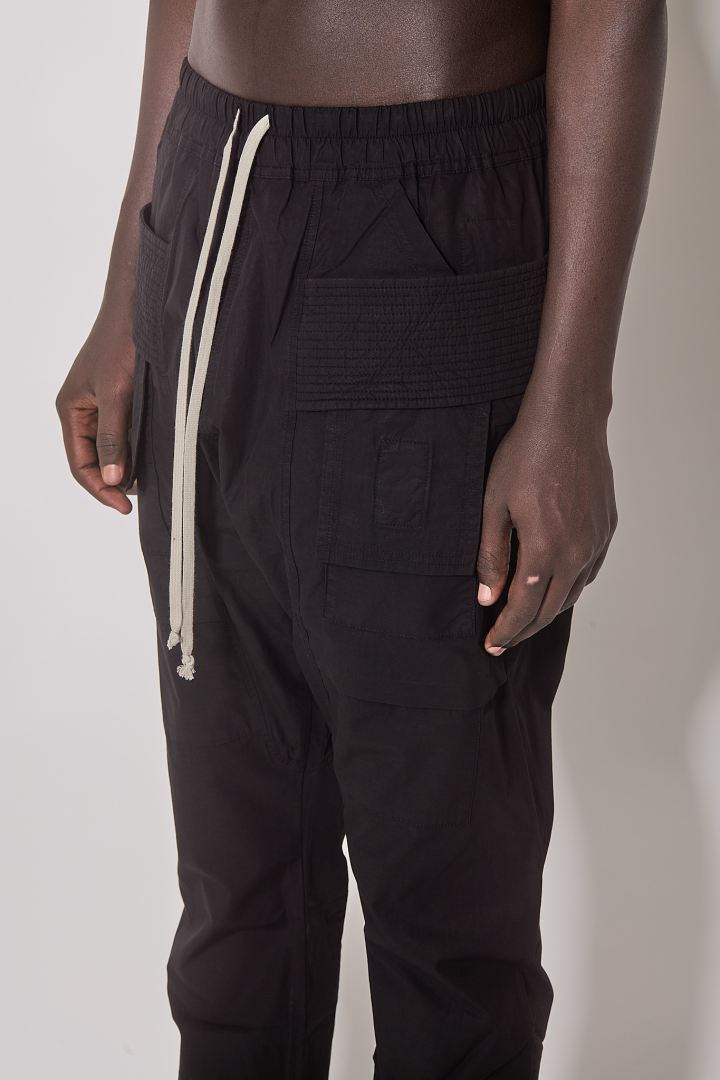 Pantaloni Creatch Cargo Drawstring - Black