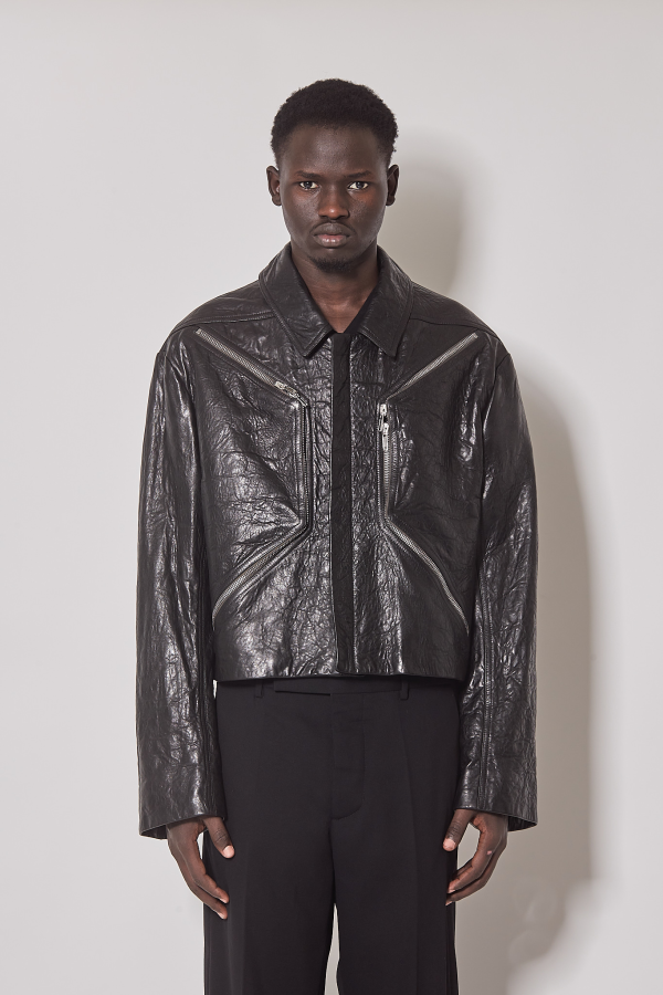 Leather Jacket Heizer Mac Jkt - Black