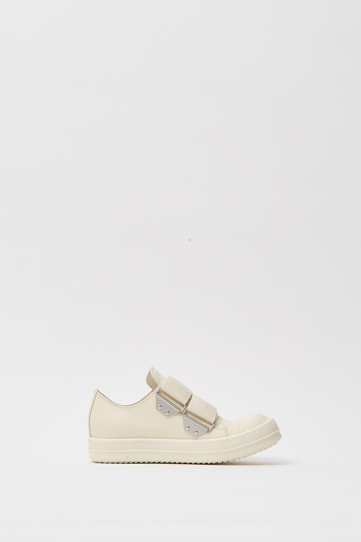 Leather Shoes Strap Low Sneaks - Milk/Milk/Milk