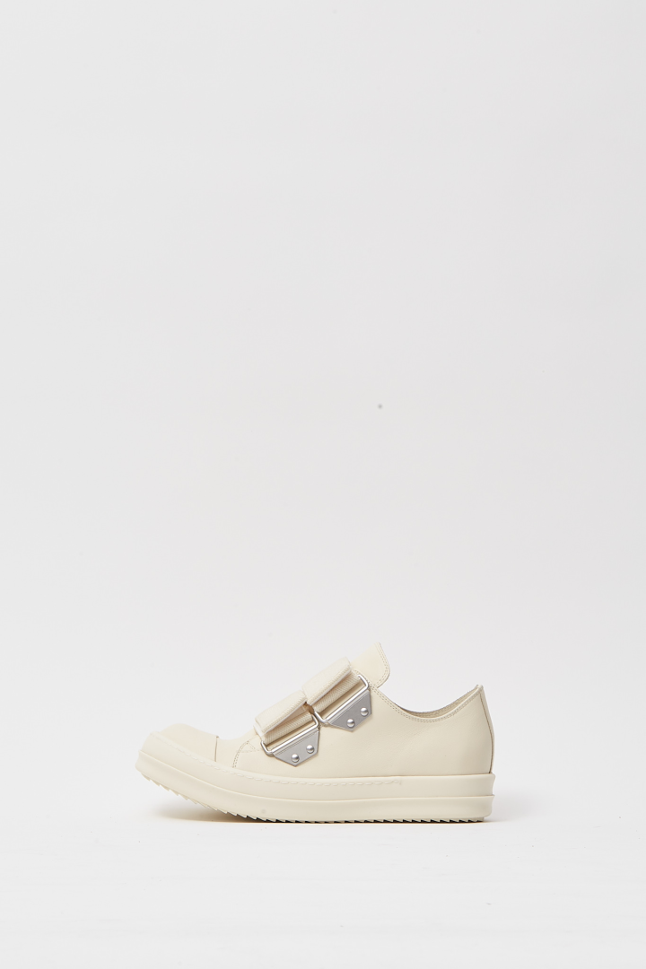 Leather Shoes Strap Low Sneaks - Milk/Milk/Milk