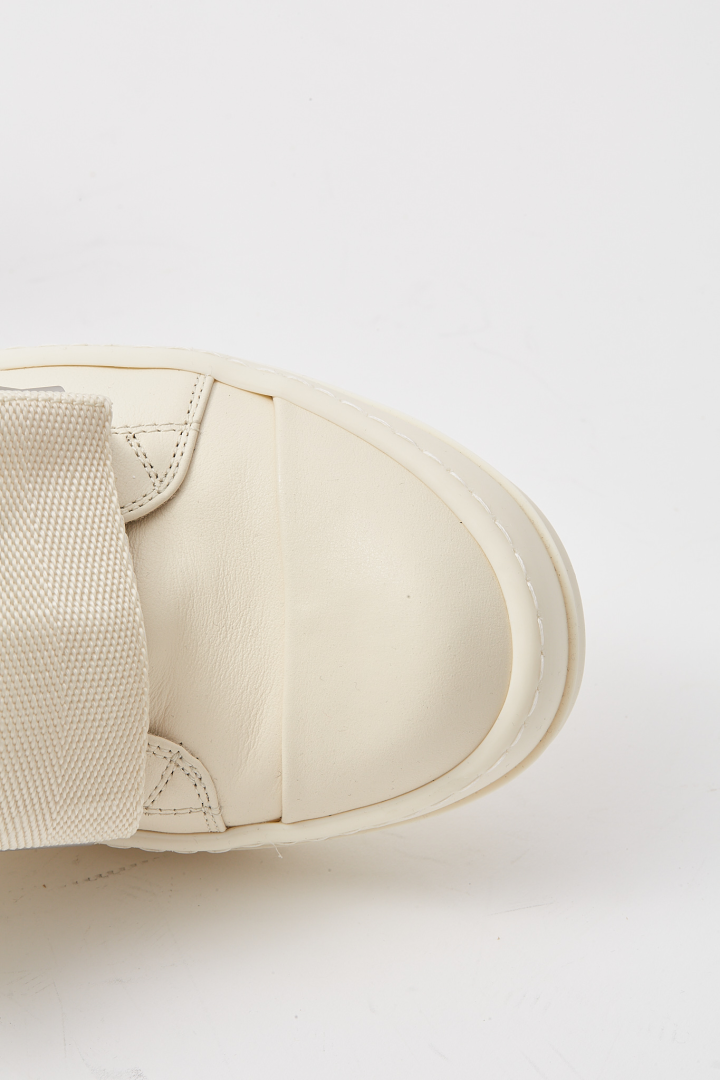 Leather Shoes Strap Low Sneaks - Milk/Milk/Milk