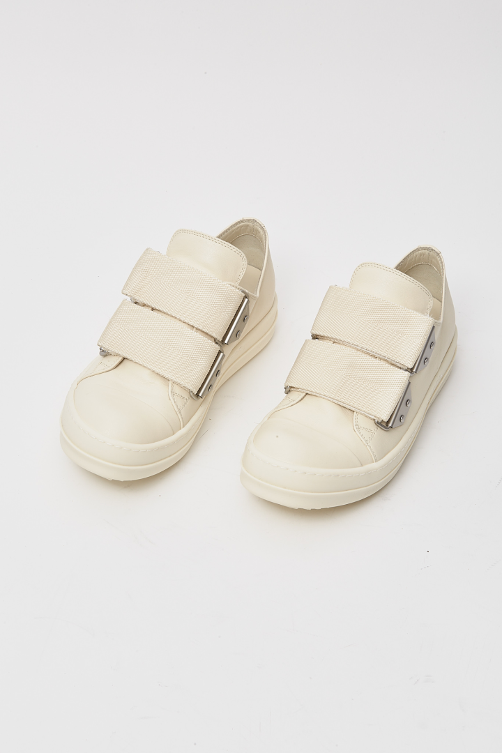 Leather Shoes Strap Low Sneaks - Milk/Milk/Milk