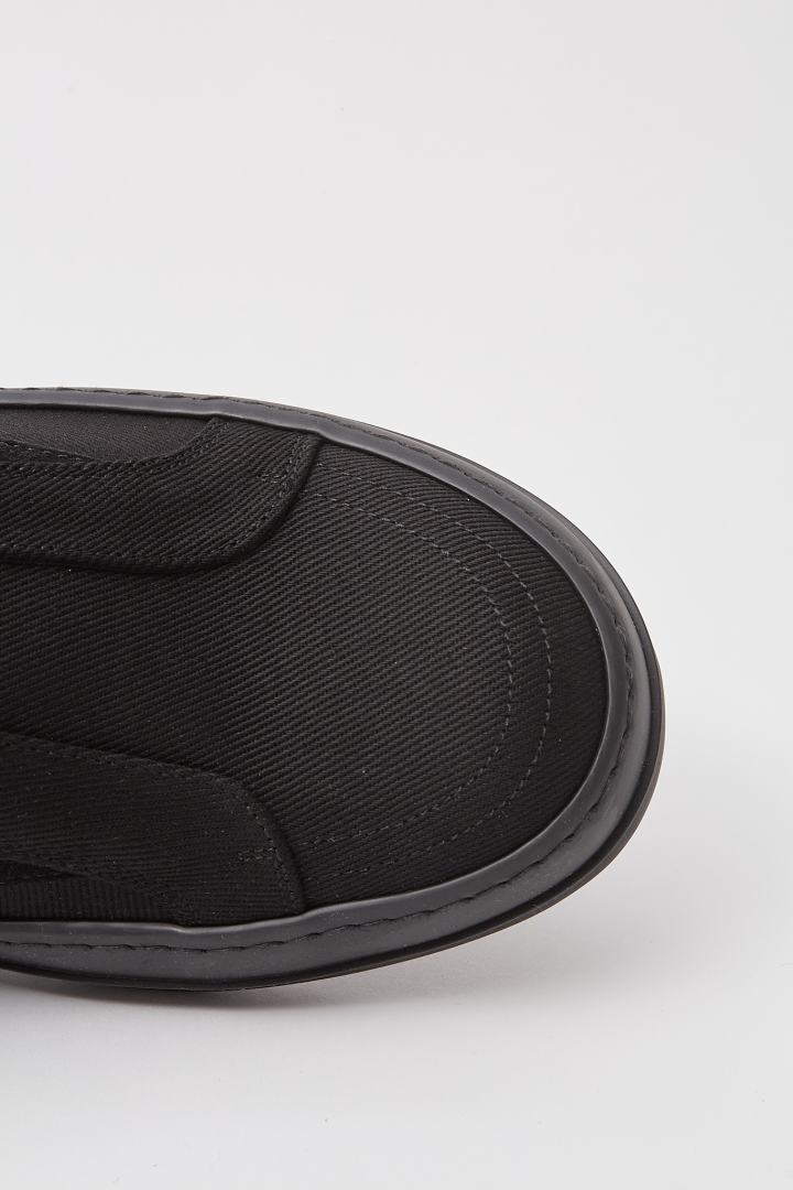 Scarpe in Denim Laceless Vintage Sneaks - All Black