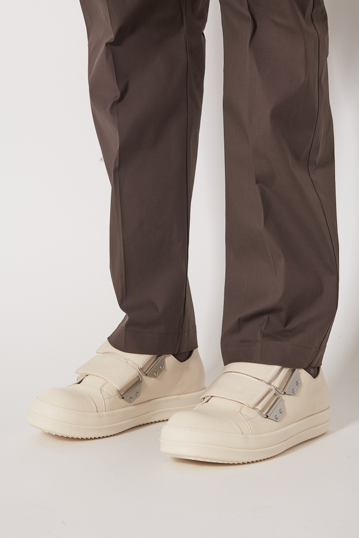Leather Shoes Strap Low Sneaks - Milk/Milk/Milk