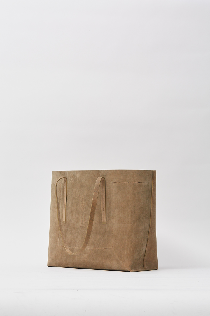 Leather Bag Shopper Sumi - Brown