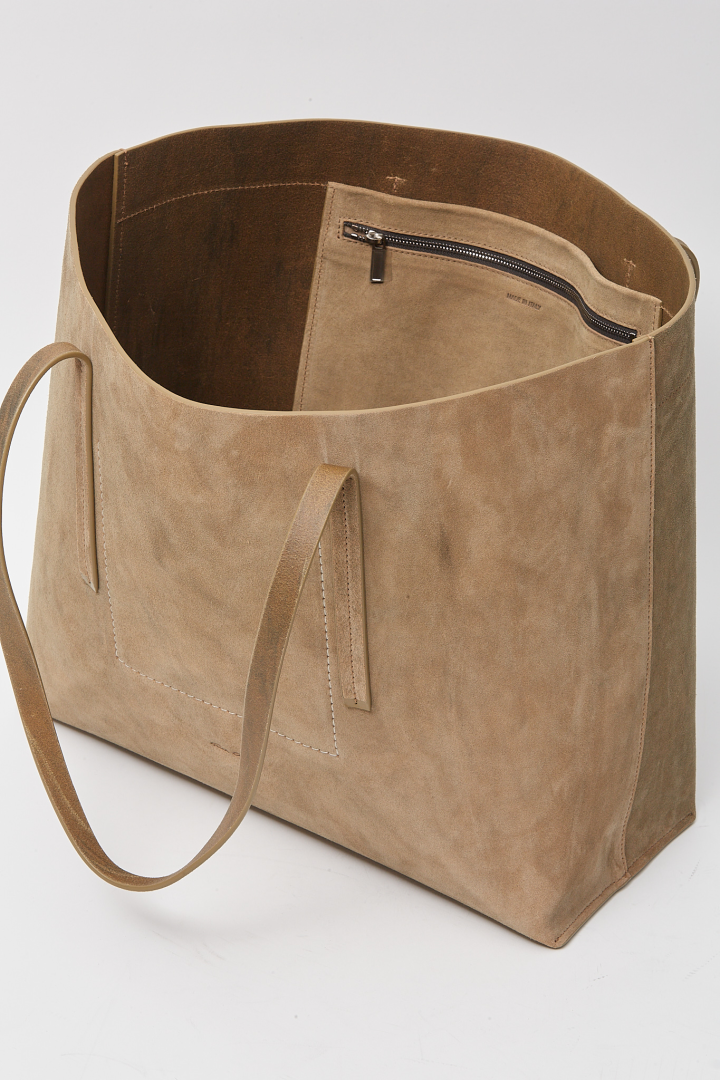 Leather Bag Shopper Sumi - Brown