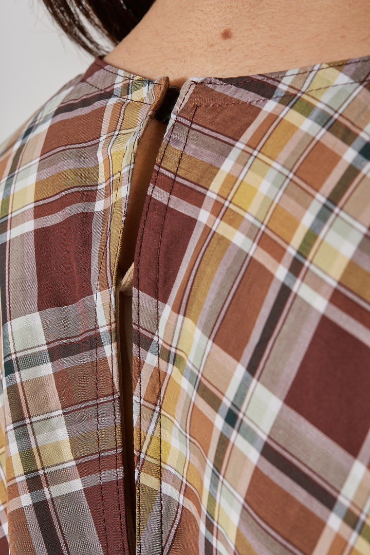 Oversized Short Sleeve Dress - Toffee