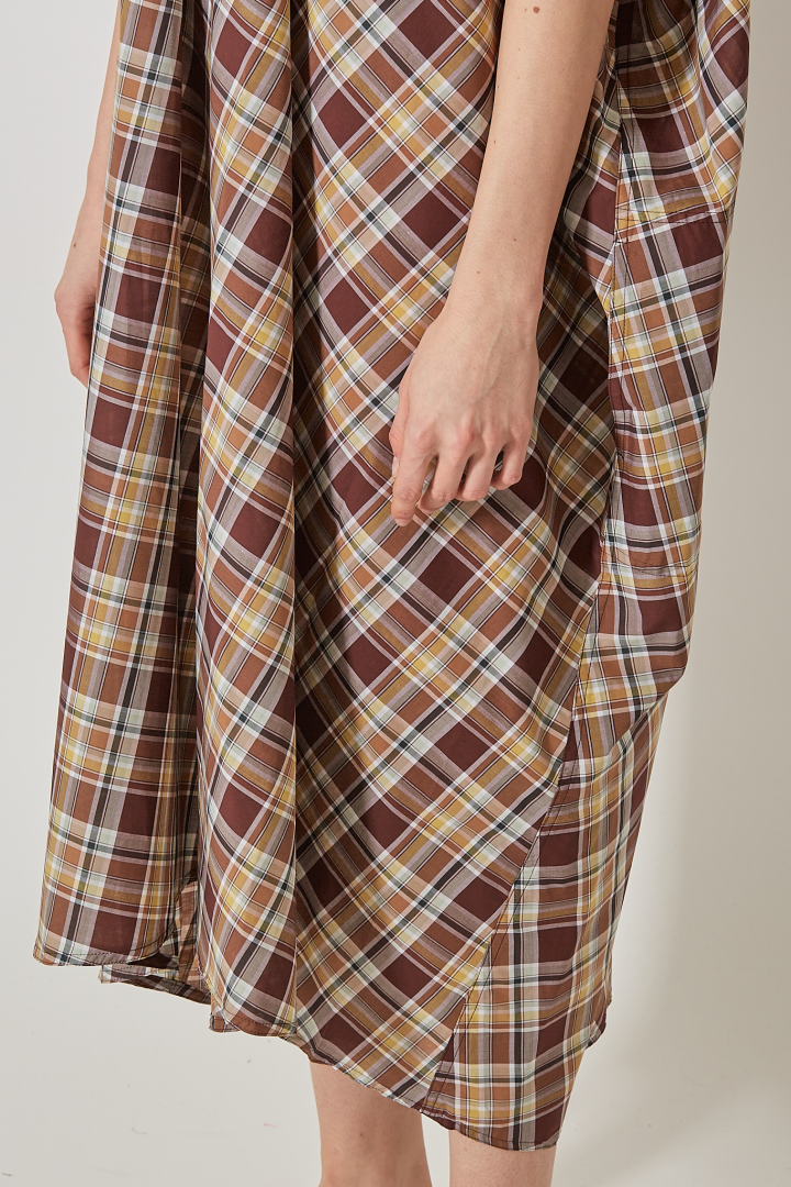 Oversized Short Sleeve Dress - Toffee