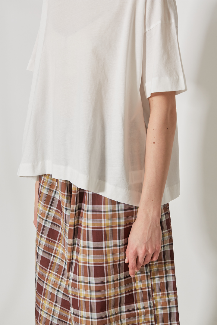 C-Neck Short Sleeves Overisze - Off White