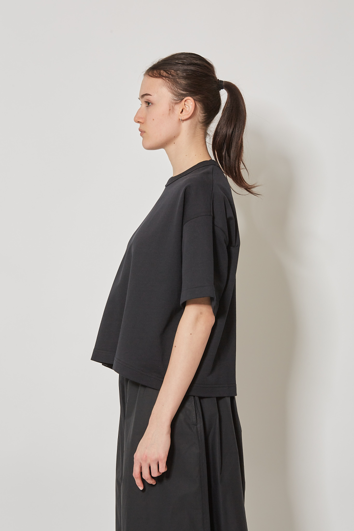 Boxie Oversized T-Shirt S/SL C/Neck - Black