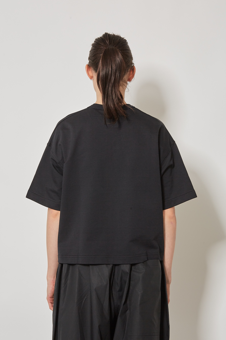 Boxie Oversized T-Shirt S/SL C/Neck - Black