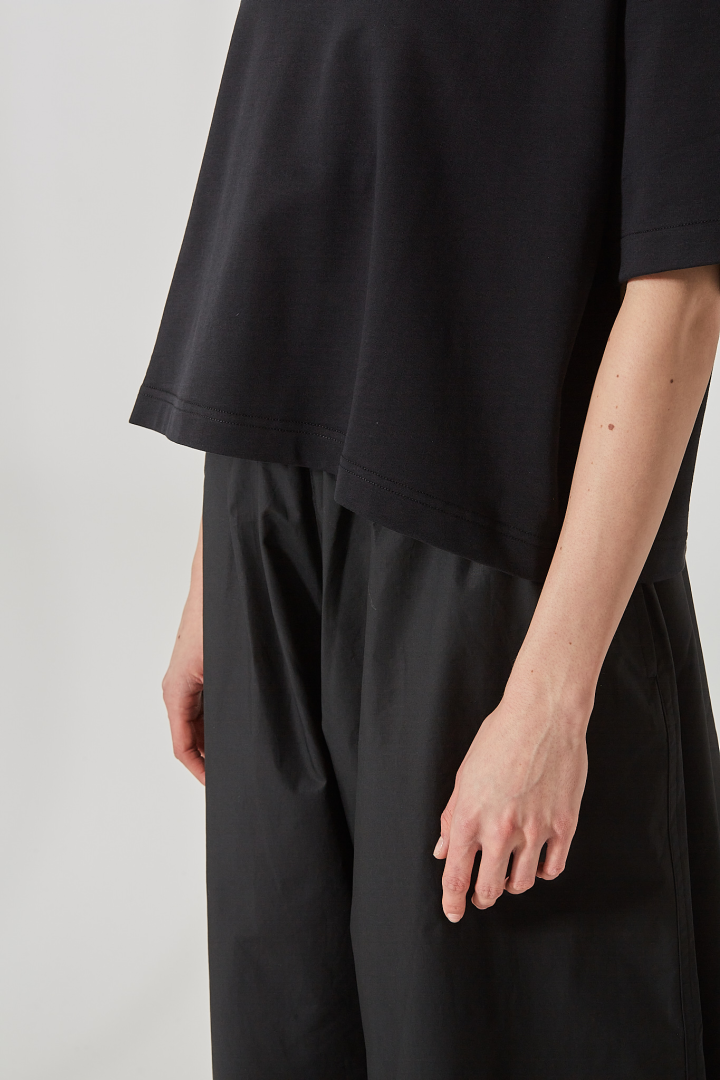 Boxie Oversized T-Shirt S/SL C/Neck - Black