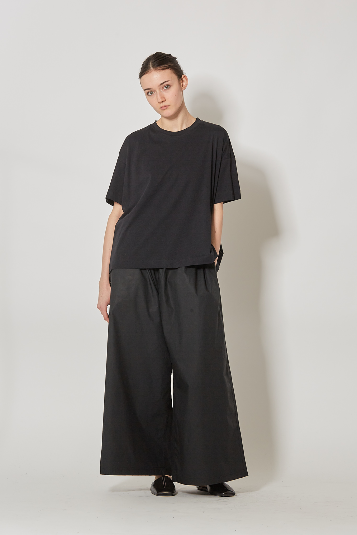 C-Neck Short Sleeves Oversize - Black
