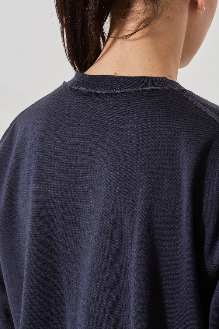 Pullover Short Sleeves V/Neck - Midnight