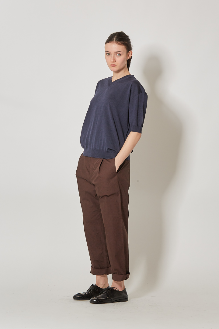 Pullover Short Sleeves V/Neck - Midnight